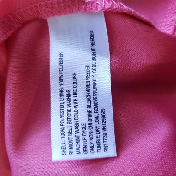 Xhiliration Pink Tunic Top Belted Boho Bohemian Small Women - Picture 8 of 8